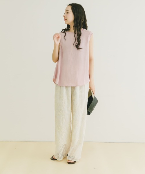 ITEMS URBANRESEARCH(アイテムズ アーバンリサーチ)の「ジョーゼットノースリーブトップス(Tシャツ/カットソー・レディース・ホワイト/ピンク/ブラック・FREE)」の18枚目の写真