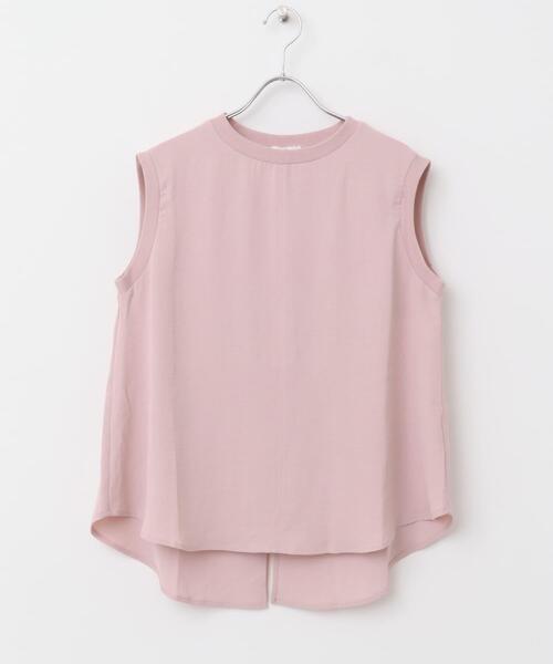ITEMS URBANRESEARCH(アイテムズ アーバンリサーチ)の「ジョーゼットノースリーブトップス(Tシャツ/カットソー・レディース・ホワイト/ピンク/ブラック・FREE)」の10枚目の写真