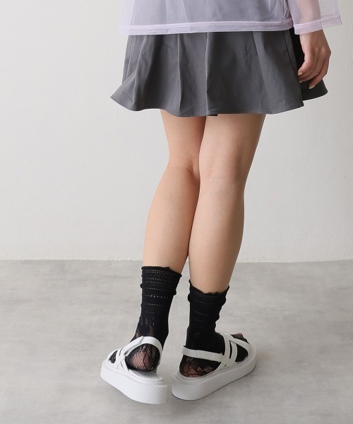 DEMETER(デメテル)の「軽量厚底 クロスデザイン ストラップサンダル(サンダル・レディース・ブルー系その他/ブラック/ホワイト・LL/L/M/S)」の6枚目の写真
