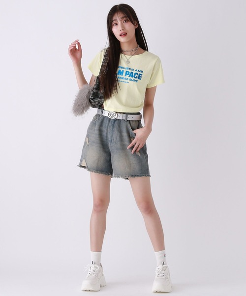 repipi armario（レピピ アルマリオ）の「ハクプリントチビTEE【接触冷感】（Tシャツ/カットソー・キッズ・ブラック/イエロー/ホワイト/ピンク・SMALL/MEDIUM/LARGE）」の14枚目の写真