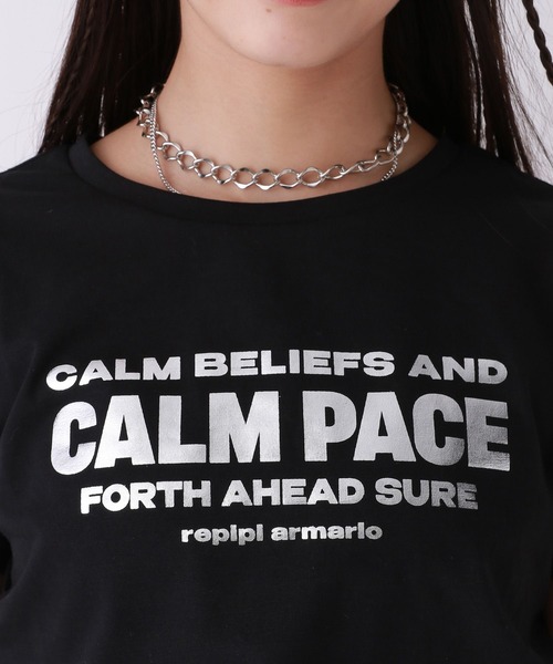 repipi armario（レピピ アルマリオ）の「ハクプリントチビTEE【接触冷感】（Tシャツ/カットソー・キッズ・ブラック/イエロー/ホワイト/ピンク・SMALL/MEDIUM/LARGE）」の18枚目の写真