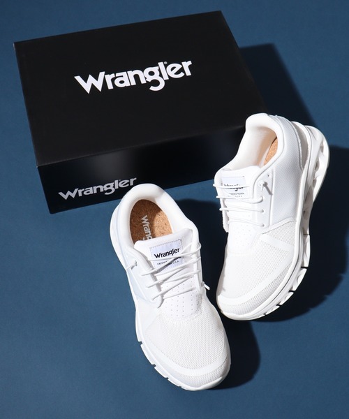 Wrangler(ラングラー)の「Wranglerランニングシューズ(スニーカー・メンズ・ブラック/ホワイト/ホワイト系/パープル系1/オレンジ系/パープル系・25.5/26/26.5/27/25/23.5/23/24.5/24)」の1枚目の写真