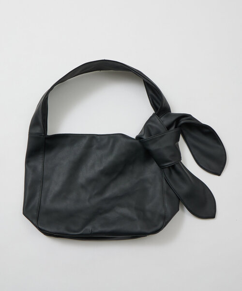 mline(エムライン)の「loti BIG結び目BAG(トートバッグ・レディース・ベージュ/ブラック・FREE)」の5枚目の写真