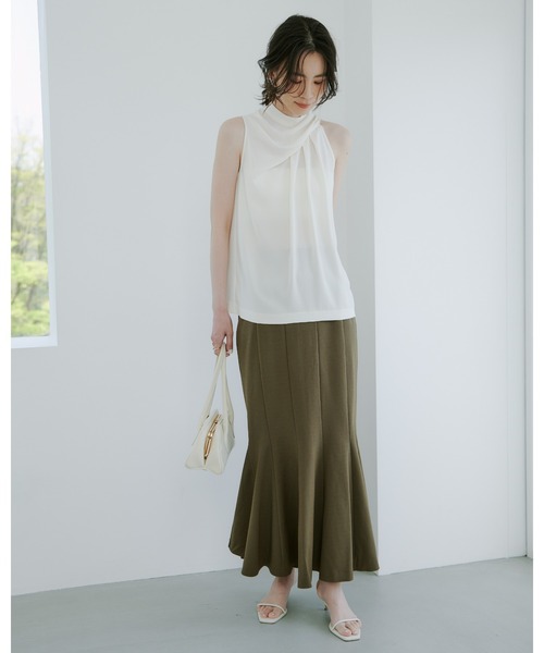 anuansホルターニュアンスネックトップス ホルターニュアンスネックトップス(F IVORY): トップスanuans