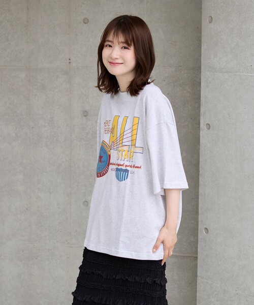 CONVERSE（コンバース）の「CONVERSE（コンバース）ヴィンテージプリントTシャツ（Tシャツ/カットソー・メンズ・ホワイト/ダークグリーン/オフホワイト/その他1/ダークグレー/ロイヤルブルー・S/M/L/XL）」の14枚目の写真