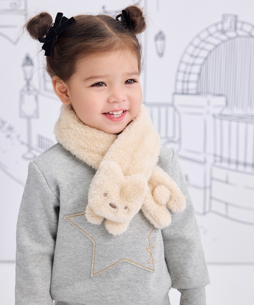 セール】ふわふわボアくまマフラー（マフラー）｜combimini