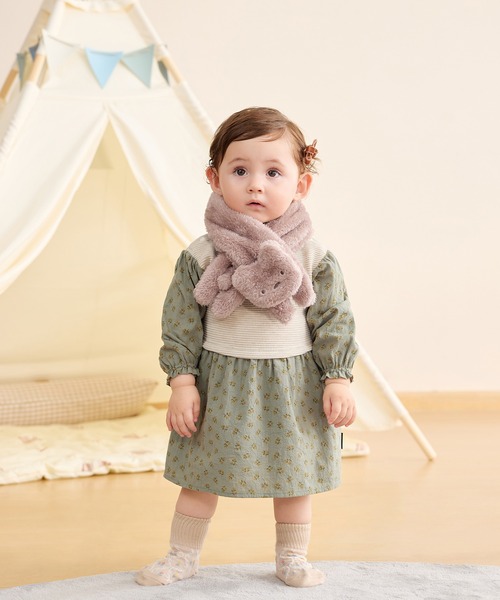 ふわふわボアくまマフラー（マフラー）｜combimini（コンビミニ）の