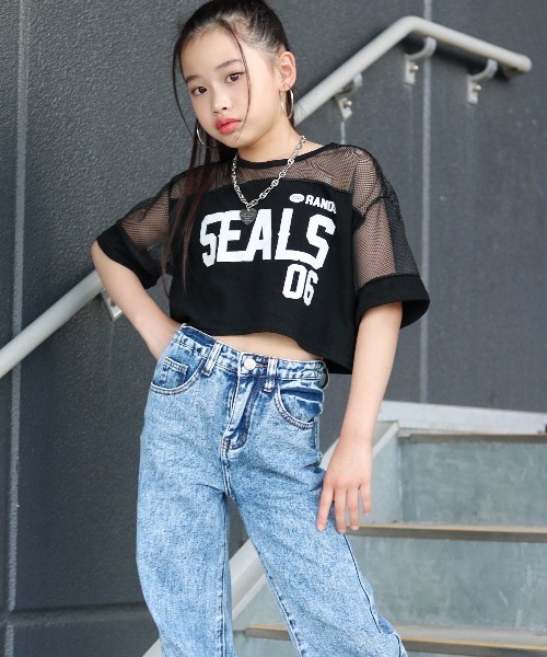 セール】メッシュ切替ショート丈T（Tシャツ/カットソー）｜RandS