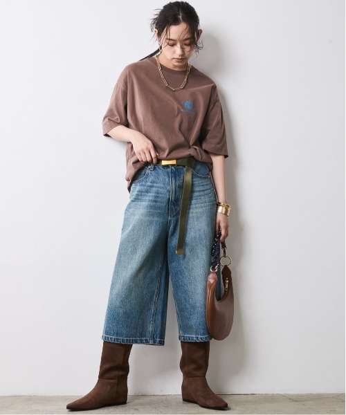 CHIC STYLE(シックスタイル)の「デニムバミューダパンツ<大きいサイズ有>シックスタイル(デニムパンツ・レディース・ブルー系/ブラック系・76/73/122/114/106/98/96/92/88/84/80)」の12枚目の写真