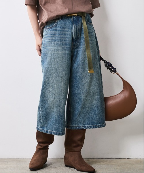 CHIC STYLE(シックスタイル)の「デニムバミューダパンツ<大きいサイズ有>シックスタイル(デニムパンツ・レディース・ブルー系/ブラック系・76/73/122/114/106/98/96/92/88/84/80)」の13枚目の写真