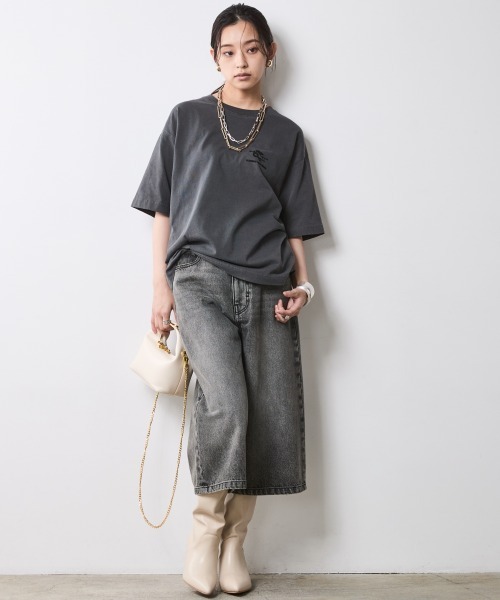 CHIC STYLE(シックスタイル)の「デニムバミューダパンツ<大きいサイズ有>シックスタイル(デニムパンツ・レディース・ブルー系/ブラック系・76/73/122/114/106/98/96/92/88/84/80)」の16枚目の写真