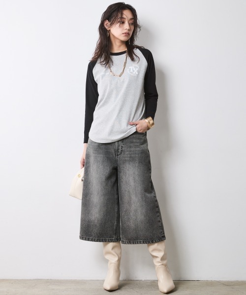 CHIC STYLE(シックスタイル)の「デニムバミューダパンツ<大きいサイズ有>シックスタイル(デニムパンツ・レディース・ブルー系/ブラック系・76/73/122/114/106/98/96/92/88/84/80)」の3枚目の写真