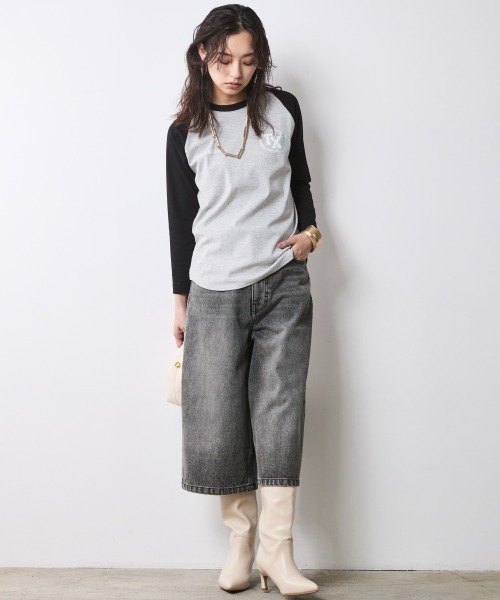 CHIC STYLE(シックスタイル)の「デニムバミューダパンツ<大きいサイズ有>シックスタイル(デニムパンツ・レディース・ブルー系/ブラック系・76/73/122/114/106/98/96/92/88/84/80)」の4枚目の写真