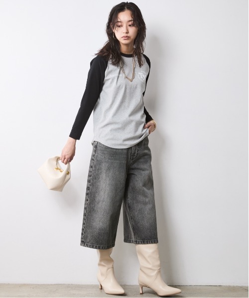 CHIC STYLE(シックスタイル)の「デニムバミューダパンツ<大きいサイズ有>シックスタイル(デニムパンツ・レディース・ブルー系/ブラック系・76/73/122/114/106/98/96/92/88/84/80)」の5枚目の写真