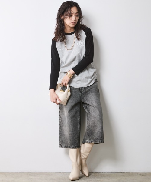 CHIC STYLE(シックスタイル)の「デニムバミューダパンツ<大きいサイズ有>シックスタイル(デニムパンツ・レディース・ブルー系/ブラック系・76/73/122/114/106/98/96/92/88/84/80)」の8枚目の写真