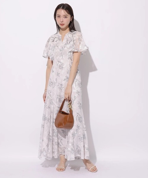 Mystrada（マイストラーダ）の「アクアレラプリントワンピース（ワンピース・レディース・ピンクベージュ/ライトブルー・34/36/38）」の5枚目の写真