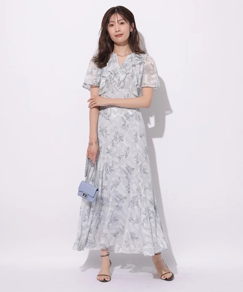 Mystrada（マイストラーダ）の「アクアレラプリントワンピース（ワンピース・レディース・ピンクベージュ/ライトブルー・34/36/38）」の12枚目の写真