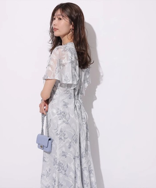 Mystrada（マイストラーダ）の「アクアレラプリントワンピース（ワンピース・レディース・ピンクベージュ/ライトブルー・34/36/38）」の14枚目の写真