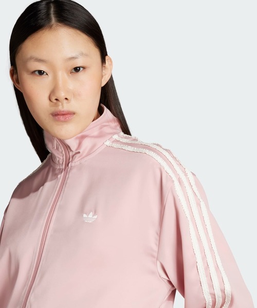 【adidas】 サテン ファイヤーバード トラックトップ フリル アディダス アディダス オリジナルス サテン ファイヤーバード