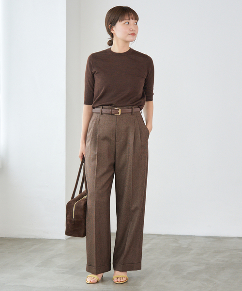 セール】ガンクラブチェックパンツ（スラックス）｜IENA（イエナ）の