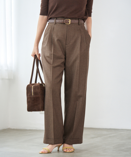 ガンクラブチェックパンツ（スラックス）｜IENA（イエナ）の