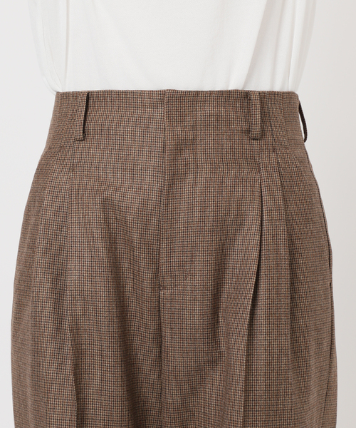 ガンクラブチェックパンツ（スラックス）｜IENA（イエナ）の