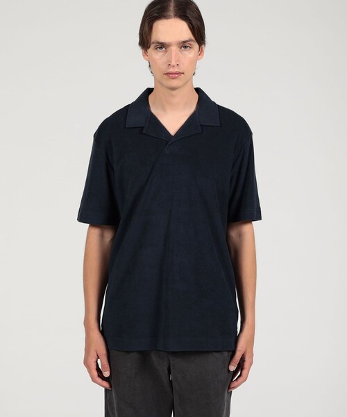 SUNSPEL（サンスペル）の「SUNSPEL TOWELLING ポロシャツ（ポロシャツ・メンズ・ダークグリーン/ネイビー/ライトベージュ・S/M/L）」の5枚目の写真