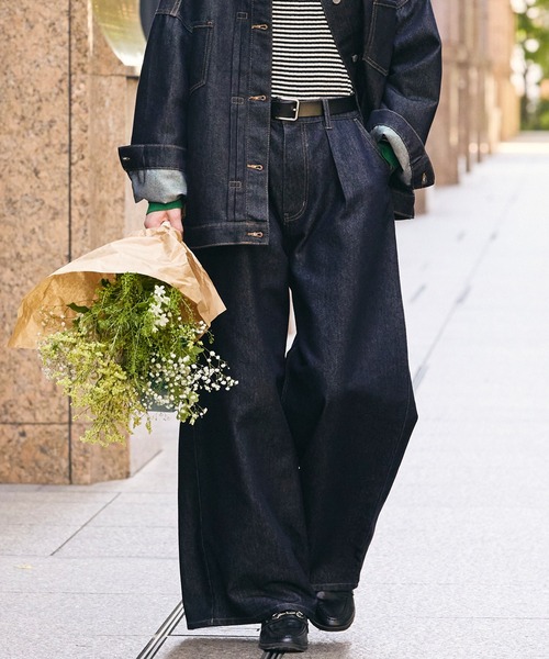 MARQLEEN上下セット241デニムパンツセット セール】【デニムジャケットとセットアップ対応】パリジェンヌ