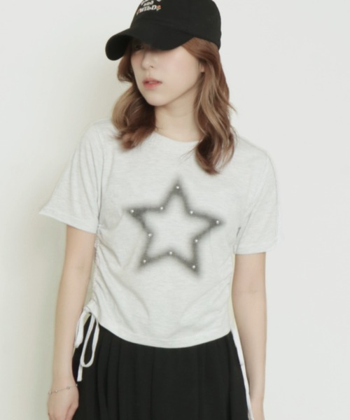 tシャツ テレコデザイントップス レディース tiptop tシャツ テレコハイネックカットソー レディース