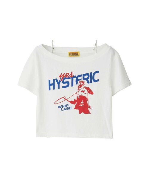 WHIP LASH ショート丈Tシャツ（Tシャツ/カットソー）｜HYSTERIC