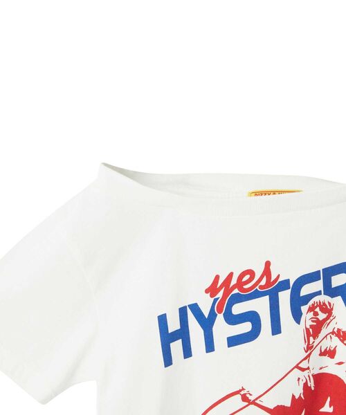 HYSTERIC GLAMOURHIP LASH ショート丈 Tシャツ ホワイト HYSTERIC GLAMOUR - WHIP LASH ショート丈Tシャツ / ホワイト