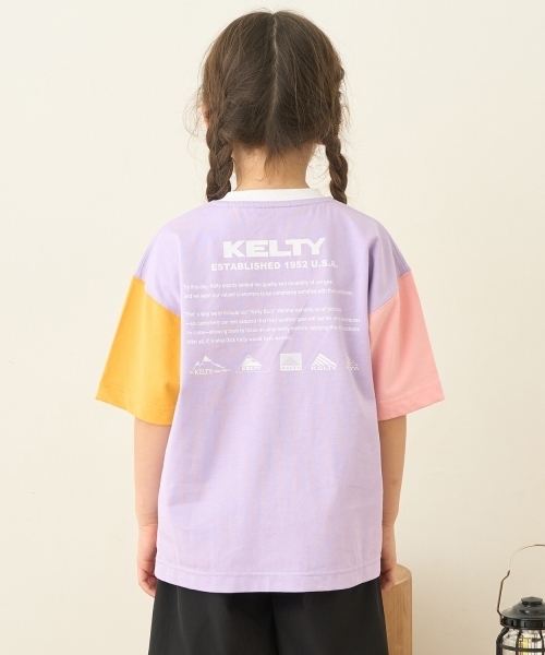 minimal（ミニマル）の「【接触冷感】【KELTY】グラフィックアソートTシャツ（Tシャツ/カットソー・キッズ・マスタード/レインボー/ピンク/ホワイト/ラベンダー/カラフル/グリーン系その他/ブラック・140cm/130cm/110cm/100cm/120cm）」の8枚目の写真