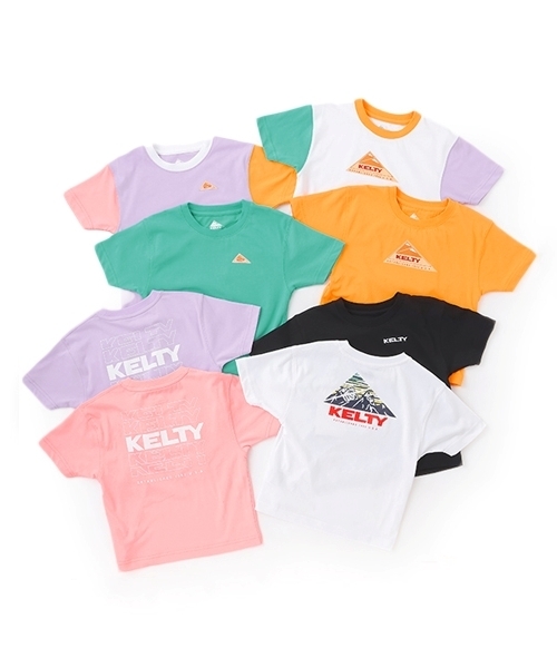 minimal（ミニマル）の「【接触冷感】【KELTY】グラフィックアソートTシャツ（Tシャツ/カットソー・キッズ・マスタード/レインボー/ピンク/ホワイト/ラベンダー/カラフル/グリーン系その他/ブラック・140cm/130cm/110cm/100cm/120cm）」の9枚目の写真