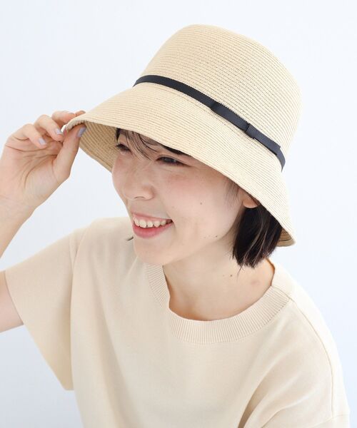 Green　Parks（グリーンパークス）の「・マリンブレイドハット（ハット・レディース・ブラウン/アイボリー/ブラック・FREE）」の16枚目の写真