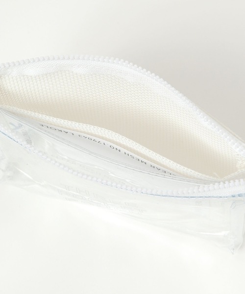 LAKOLE（ラコレ）の「【トラベル・レジャーにも】CLEARMESH3ポケットポーチ / 492345（トラベルグッズ・レディース・ブラック/ホワイト・FREE）」の9枚目の写真