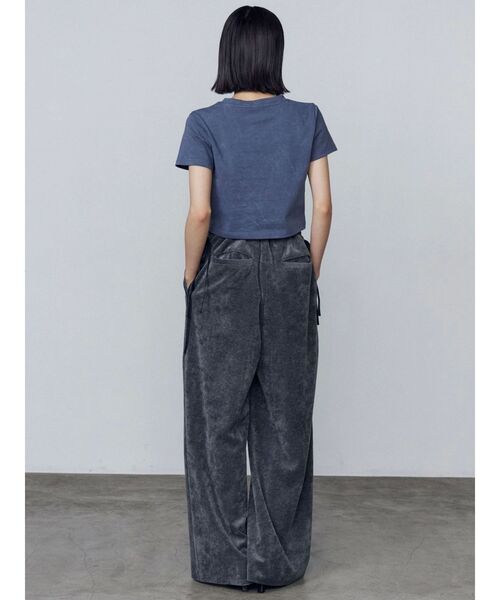 EMODA(エモダ)の「サイドリボンベロアパンツ(その他パンツ・レディース・グレー/ブラック・FREE)」の10枚目の写真