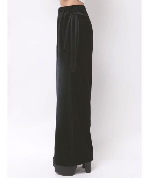 EMODA(エモダ)の「サイドリボンベロアパンツ(その他パンツ・レディース・グレー/ブラック・FREE)」の12枚目の写真
