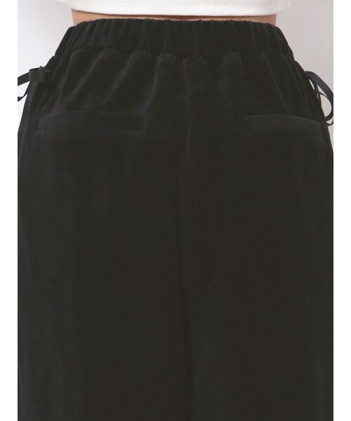 EMODA(エモダ)の「サイドリボンベロアパンツ(その他パンツ・レディース・グレー/ブラック・FREE)」の14枚目の写真