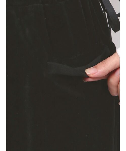 EMODA(エモダ)の「サイドリボンベロアパンツ(その他パンツ・レディース・グレー/ブラック・FREE)」の18枚目の写真
