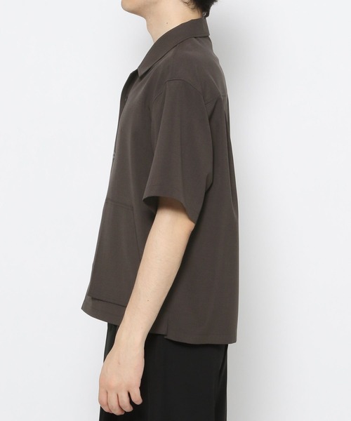 HARE（ハレ）の「【SET UP対応】シックリラックスポケットシャツ(HARE)（シャツ/ブラウス・メンズ・グレー/ブラック/ブラウン・MEDIUM/SMALL）」の16枚目の写真