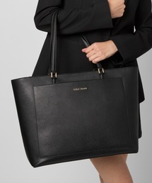 コールハーン ビジネスバッグ タッセル付きブラックトートバッグ Midtown Work Tote Bag in Black | Cole Haan