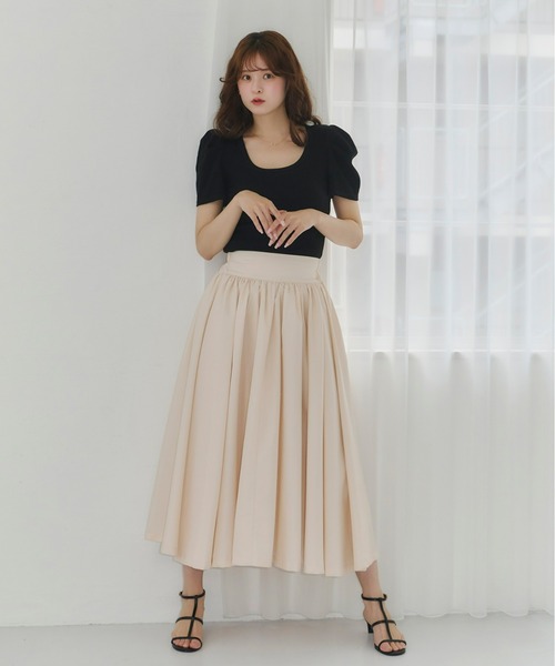 Olu.(オルドット)の「サーキュラースカート(スカート・レディース・ベージュ/ブラック・0/1)」の12枚目の写真