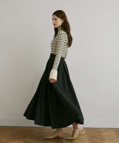 Olu.(オルドット)の「サーキュラースカート(スカート・レディース・ベージュ/ブラック・0/1)」の7枚目の写真