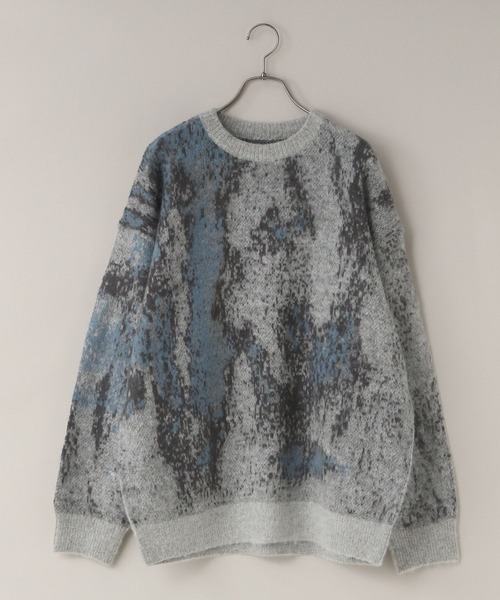 LOWRYS FARM（ローリーズファーム）の「【LFM(U)】モヘアジャガードニット　 494100（ニット/セーター・メンズ・ブラウン/グレー/ブルー・FREE）」の20枚目の写真