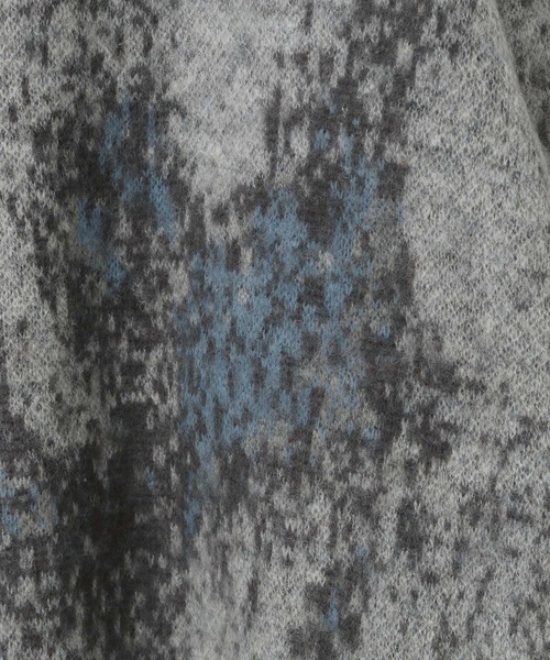 LOWRYS FARM（ローリーズファーム）の「【LFM(U)】モヘアジャガードニット　 494100（ニット/セーター・メンズ・ブラウン/グレー/ブルー・FREE）」の19枚目の写真