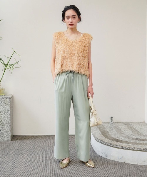 Bab(バブ)の「【S・M・Lサイズ展開】すっきりリラクシーパンツ(その他パンツ・レディース・ブラック/ライトグリーン/ベージュ・MEDIUM/SMALL)」の18枚目の写真