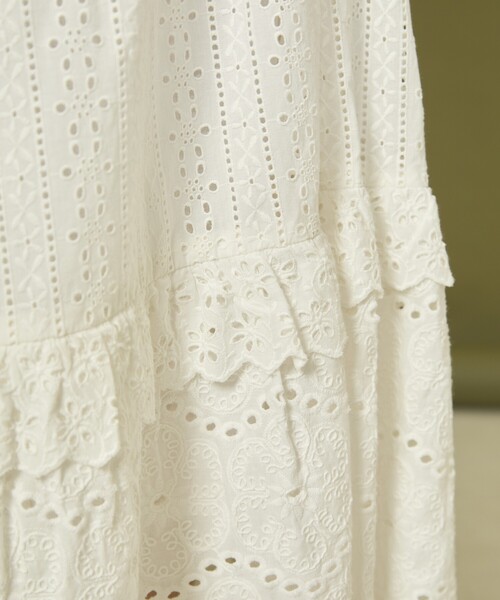 Freada（フリーダ）の「Freada/フリーダ レース ティアード ギャザー パンツ（その他パンツ・レディース・ホワイト/ブラック・ﾌﾘ-）」の7枚目の写真