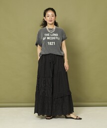 Freada/フリーダ レース ティアード ギャザー パンツを使った人気