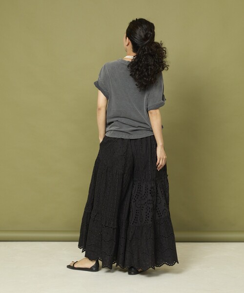 Freada（フリーダ）の「Freada/フリーダ レース ティアード ギャザー パンツ（その他パンツ・レディース・ホワイト/ブラック・ﾌﾘ-）」の11枚目の写真