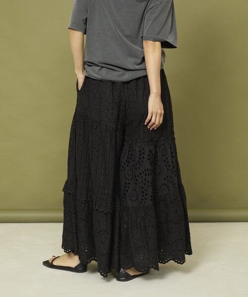 Freada（フリーダ）の「Freada/フリーダ レース ティアード ギャザー パンツ（その他パンツ・レディース・ホワイト/ブラック・ﾌﾘ-）」の15枚目の写真